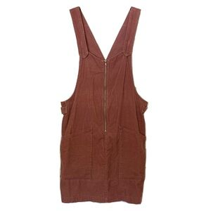 Wild Fable Dress Overall Mini Corduroy Zip Up Pocket Dress, Size Extra Large